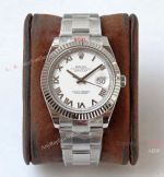 VR Factory Rolex Datejust II Watch Replica Stainless Steel White Roman Dial_th.jpg